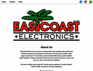 eastcoastelectronics.com.au screenshot