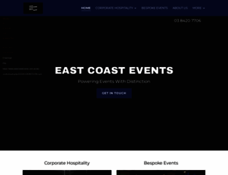 eastcoastevents.com.au screenshot