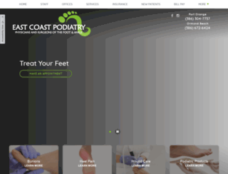 eastcoastpodiatry.com screenshot