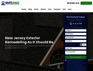 eastcoastroofing.com screenshot