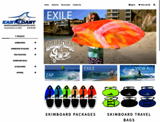 eastcoastskimboards.com screenshot