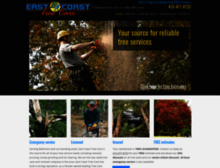 eastcoasttreecare.net screenshot