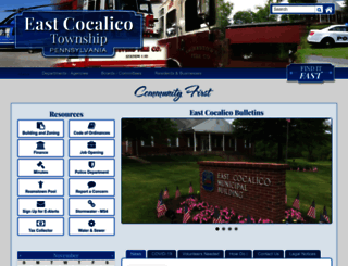 eastcocalicotownship.com screenshot