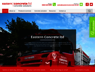 easternconcrete.co.uk screenshot