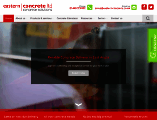 easternconcrete.co.uk screenshot