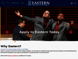 easternct.edu screenshot