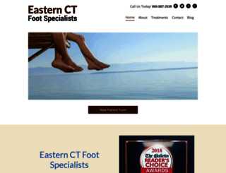 easternctfootspecialists.net screenshot