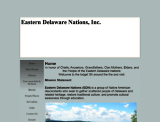 easterndelawarenations.org screenshot