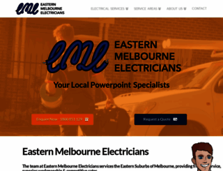 easternmelbourneelectricians.com screenshot