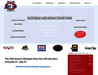 easternmichiganstatefair.com screenshot