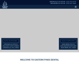easternpinesdental.com screenshot