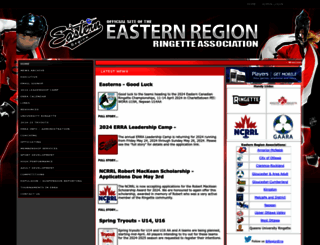 easternregionringette.ca screenshot