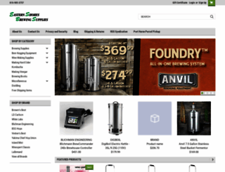 easternshoresbrewing.com screenshot