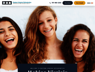 easternvirginiaorthodontics.com screenshot