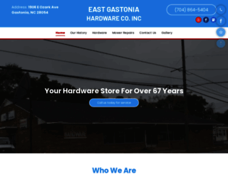 eastgastoniahardware.com screenshot