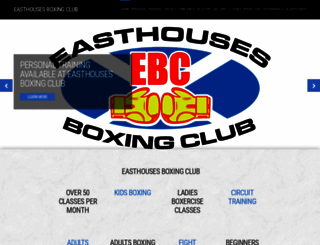 easthousesboxingclub.co.uk screenshot