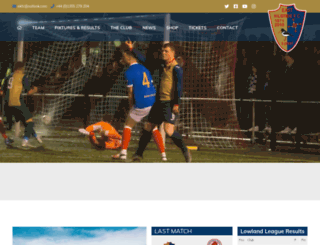 eastkilbridefootballclub.co.uk screenshot