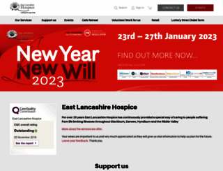 eastlancshospice.org.uk screenshot