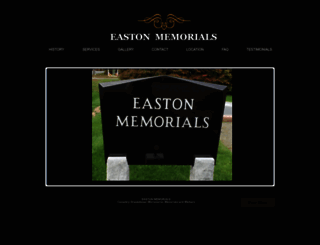 eastonmemorials.com screenshot