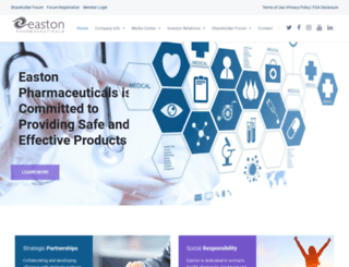 eastonpharmaceuticalsinc.com screenshot