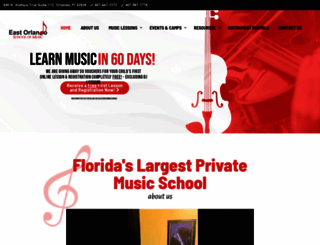 eastorlandoschoolofmusic.com screenshot