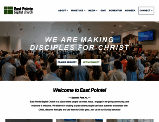 eastpointebaptistchurch.com screenshot