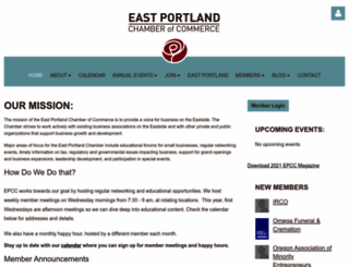 eastportlandchamberofcommerce.com screenshot