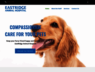 eastridgeanimalhospital.com screenshot