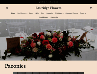 eastridgeflowers.co.nz screenshot