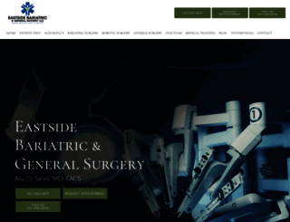 eastsidebariatricandgeneralsurgery.com screenshot
