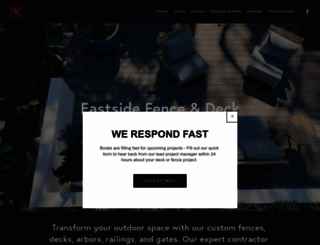 eastsidefenceanddeck.com screenshot