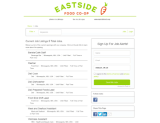 eastsidefoodcoop.applicantpro.com screenshot