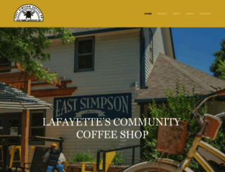 eastsimpsoncoffee.com screenshot