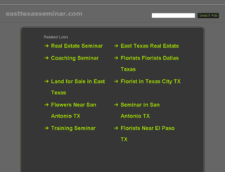 easttexasseminar.com screenshot