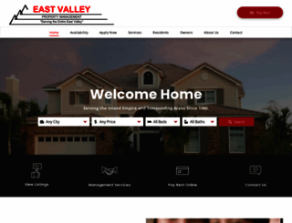 eastvalleypropertymanagement.com screenshot