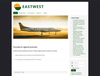 eastwestairlines.com screenshot