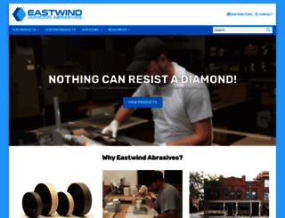 eastwinddiamondabrasives.com screenshot