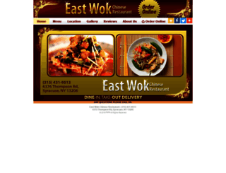 eastwokrestaurant.com screenshot