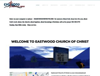 eastwoodchurchofchrist.org screenshot