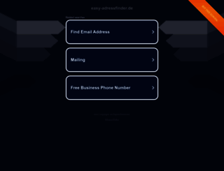 easy-adressfinder.de screenshot