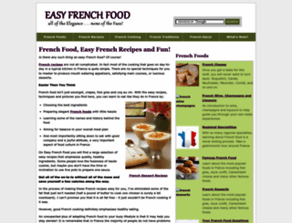easy-french-food.com screenshot