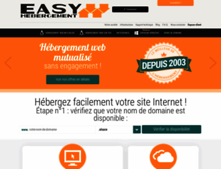 easy-hebergement.net screenshot