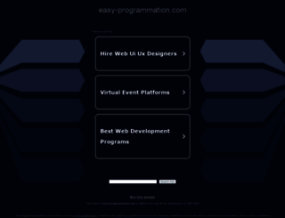 easy-programmation.com screenshot