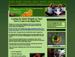 easy-quick-weight-loss-tips.com screenshot