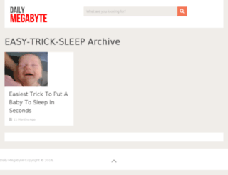 easy-trick-sleep.dailymegabyte.com screenshot
