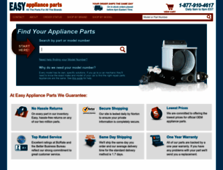 easyapplianceparts.com screenshot
