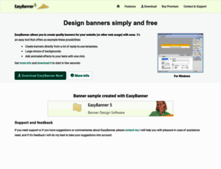 easybannersoftware.com screenshot