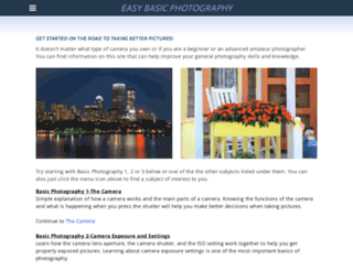 easybasicphotography.com screenshot