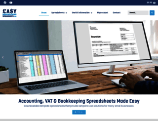 easybookkeepingspreadsheets.com screenshot