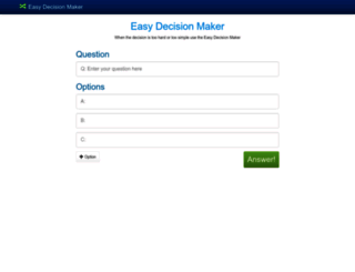 easydecisionmaker.com screenshot